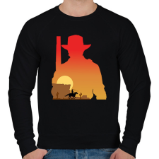 PRINTFASHION Red dead redemption - Férfi pulóver - Fekete férfi pulóver, kardigán