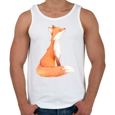 PRINTFASHION Red Fox - Férfi atléta - Fehér