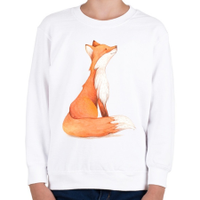 PRINTFASHION Red Fox - Gyerek pulóver - Fehér gyerek pulóver, kardigán