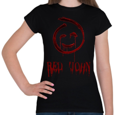 PRINTFASHION red john - Női póló - Fekete női póló