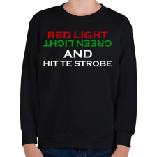 PRINTFASHION Red light - Green light - Gyerek pulóver - Fekete gyerek pulóver, kardigán