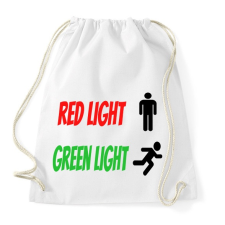 PRINTFASHION Red light - Green light - Sportzsák, Tornazsák - Fehér tornazsák