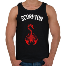 PRINTFASHION red scorpion - Férfi atléta - Fekete