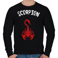 PRINTFASHION red scorpion - Férfi pulóver - Fekete férfi pulóver, kardigán