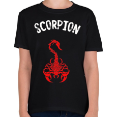 PRINTFASHION red scorpion - Gyerek póló - Fekete