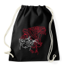 PRINTFASHION red&white 6 - Sportzsák, Tornazsák - Fekete