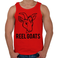 PRINTFASHION Reel Goats - Férfi atléta - Piros atléta, trikó