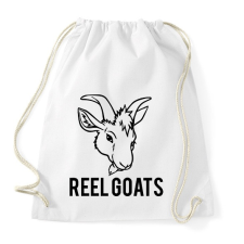 PRINTFASHION Reel Goats - Sportzsák, Tornazsák - Fehér tornazsák