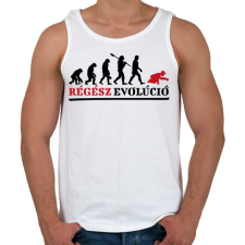 PRINTFASHION Régész evolúció - Férfi atléta - Fehér atléta, trikó