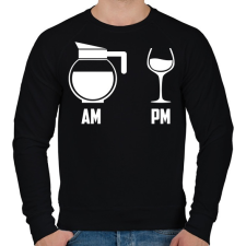 PRINTFASHION Reggel - Este Fekete - Férfi pulóver - Fekete férfi pulóver, kardigán