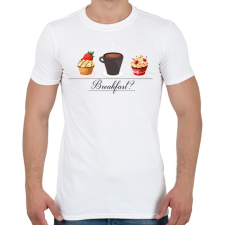 PRINTFASHION Reggeli? - Férfi póló - Fehér férfi póló