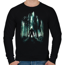 PRINTFASHION Rejtélyes alak - Férfi pulóver - Fekete