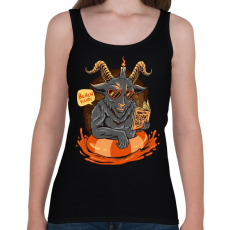 PRINTFASHION Relax a pokolban - Női atléta - Fekete