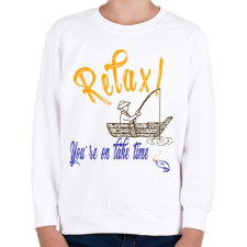 PRINTFASHION RELAX - Gyerek pulóver - Fehér gyerek pulóver, kardigán