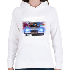 PRINTFASHION relax mercedes - Női kapucnis pulóver - Fehér női pulóver, kardigán