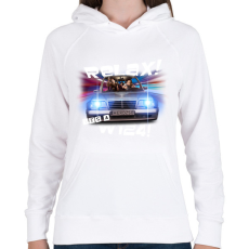 PRINTFASHION relax w124 ENG - Női kapucnis pulóver - Fehér