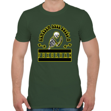 PRINTFASHION Remélem lesz edzés - Férfi póló - Katonazöld férfi póló