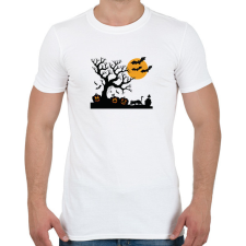 PRINTFASHION Rémisztő Halloween - Férfi póló - Fehér férfi póló