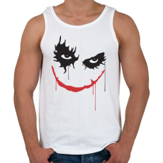 PRINTFASHION Rémisztő joker mosoly - Férfi atléta - Fehér