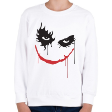 PRINTFASHION Rémisztő joker mosoly - Gyerek pulóver - Fehér gyerek pulóver, kardigán
