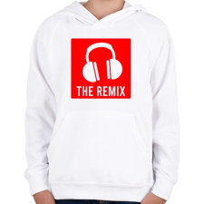 PRINTFASHION Remix - Gyerek kapucnis pulóver - Fehér gyerek pulóver, kardigán