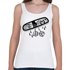 PRINTFASHION Rémület - Női atléta - Fehér női trikó