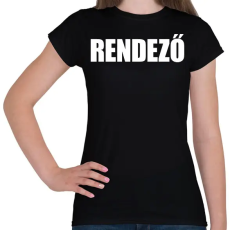 PRINTFASHION Rendező felirat - Női póló - Fekete