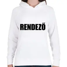 PRINTFASHION Rendező - Női kapucnis pulóver - Fehér