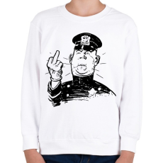 PRINTFASHION Rendőr FCK - Gyerek pulóver - Fehér