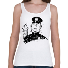 PRINTFASHION Rendőr FCK - Női atléta - Fehér női trikó