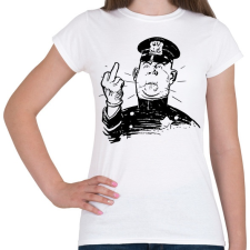 PRINTFASHION Rendőr FCK - Női póló - Fehér női póló