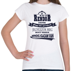 PRINTFASHION Rendőr Igaza - Női póló - Fehér