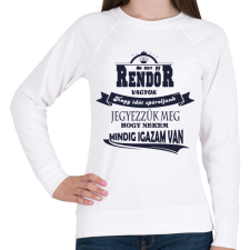 PRINTFASHION Rendőr Igaza - Női pulóver - Fehér női pulóver, kardigán