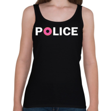 PRINTFASHION Rendőr - Női atléta - Fekete női trikó