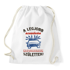 PRINTFASHION Rendőr szülinapja november - Sportzsák, Tornazsák - Fehér tornazsák