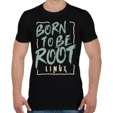 PRINTFASHION Rendszergazdának született - Férfi póló - Fekete