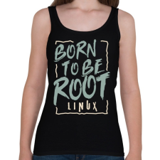 PRINTFASHION Rendszergazdának született - Női atléta - Fekete női trikó