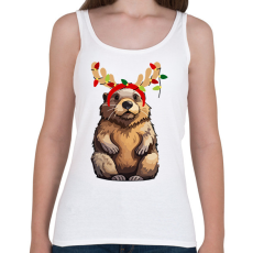 PRINTFASHION Rénszarvas bober.2 - Női atléta - Fehér