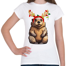 PRINTFASHION Rénszarvas bober.2 - Női póló - Fehér