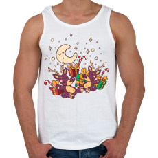 PRINTFASHION Rénszarvas - Férfi atléta - Fehér