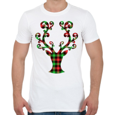 PRINTFASHION Rénszarvas - Férfi póló - Fehér férfi póló