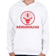 PRINTFASHION Rénszomjas - Gyerek kapucnis pulóver - Fehér