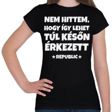 PRINTFASHION REPUBLIC - Női póló - Fekete női póló