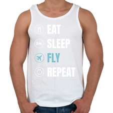 PRINTFASHION Repülés - Férfi atléta - Fehér atléta, trikó