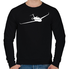 PRINTFASHION Repülő - Férfi pulóver - Fekete
