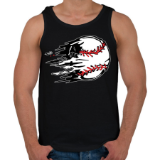 PRINTFASHION Repülő labda - Férfi atléta - Fekete atléta, trikó