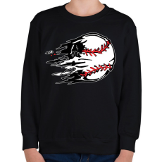 PRINTFASHION Repülő labda - Gyerek pulóver - Fekete