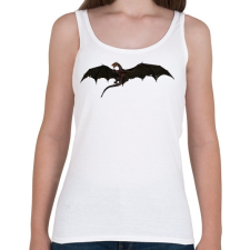 PRINTFASHION Repülő Sárkány - Női atléta - Fehér női trikó