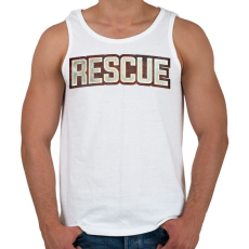 PRINTFASHION Rescue - Férfi atléta - Fehér