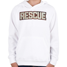 PRINTFASHION Rescue - Gyerek kapucnis pulóver - Fehér gyerek pulóver, kardigán